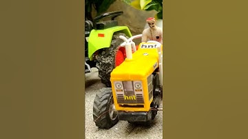 Diy tractor stuck in mud with Trolley science project Part 4 #tractor #shorts #miniproject #train