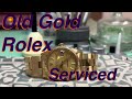 Servicing an Old 14k Gold Rolex Oyster Perpetual Date (OPD) 15037