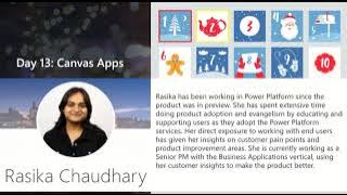 Dataverse Advent Calendar Day 13: Building Canvas Apps