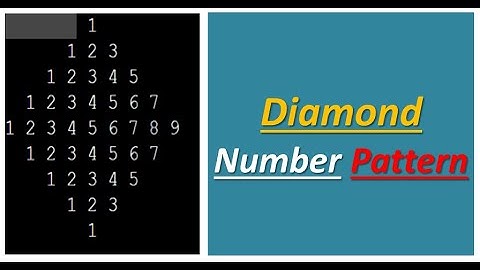 Diamond Number Pattern Using 3 or 2 For Loop Malayalam || FUMIGATION