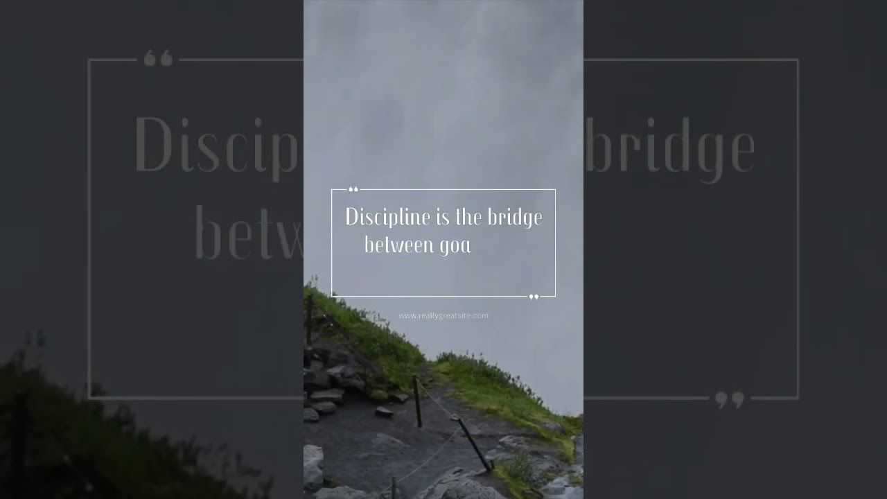 Discipline is road to success 