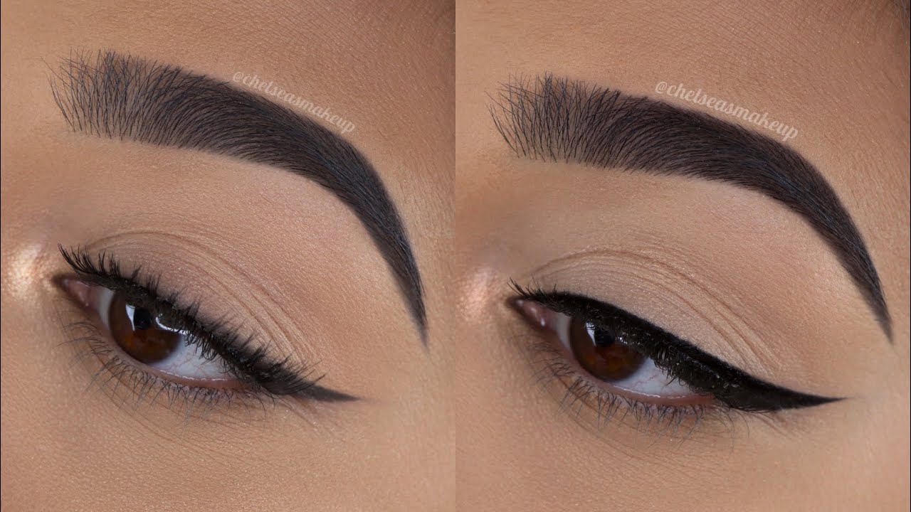 WINGED LINER TUTORIAL FOR BEGINNERS Chelseasmakeup - YouTube