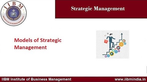 IIBM Institute | Models of Strategic Management                                       #iibminstitute