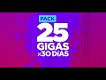 Pack 25 gigas x 30 días | Claro Prepago