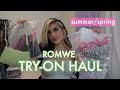 HUGE ROMWE TRY ON HAUL - 2021 SPRING/SUMMER *trendy + affordable*