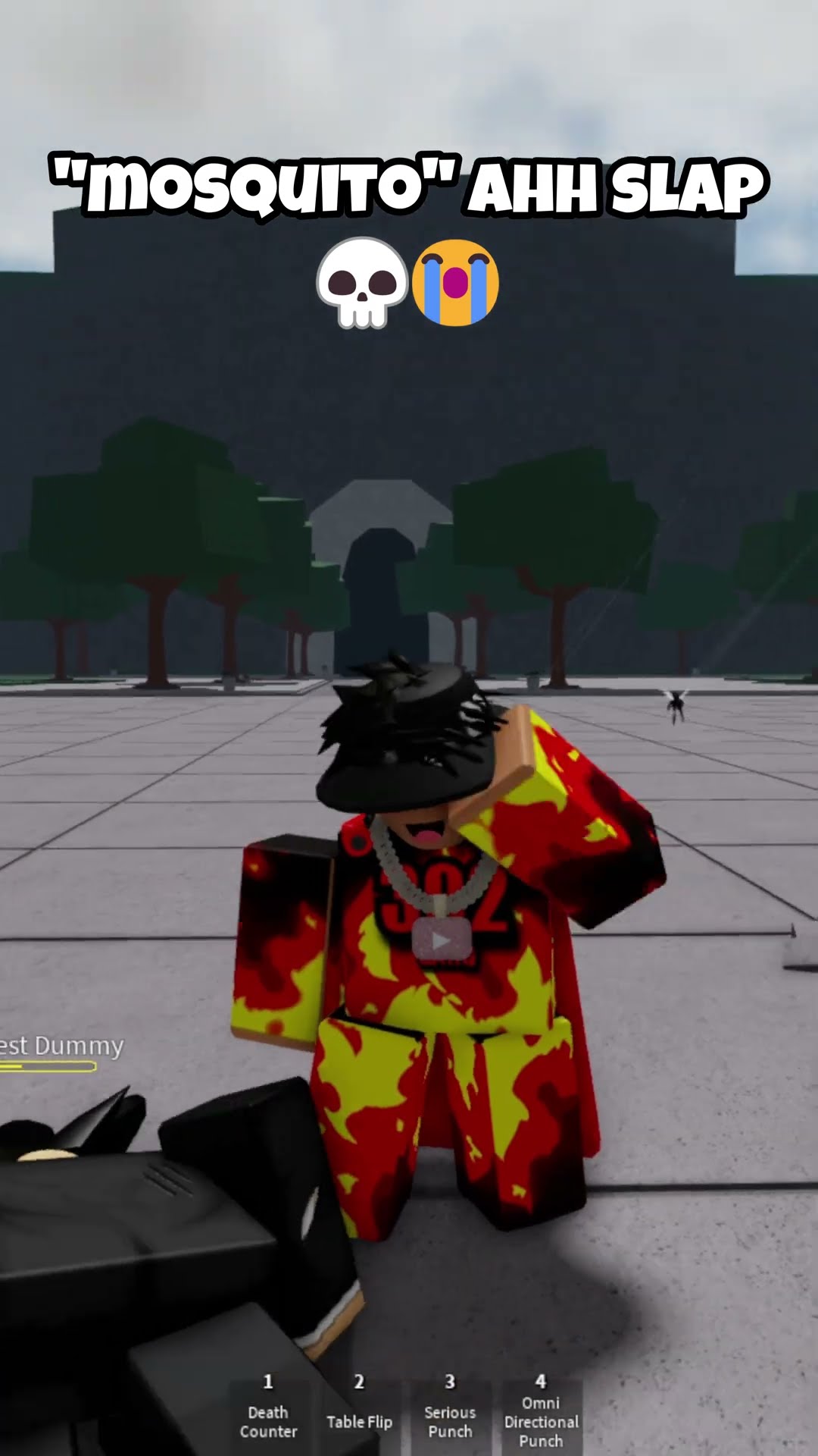 Mosquito Ahh Slap ?? #shorts #roblox #strongestbattlegrounds #tsb