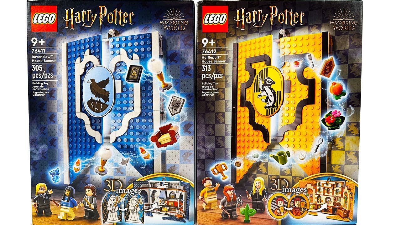 LEGO Harry Potter 2023 Hogwarts Banners Comparison & Review! 