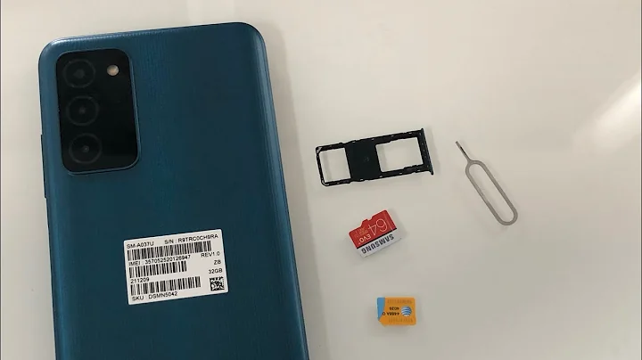 Samsung Galaxy A03 / A03s How to insert and remove SIM Card / SD card