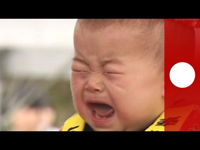 Cry baby cry: traditional contest in Japan brings babies to tears and ears to burn class=