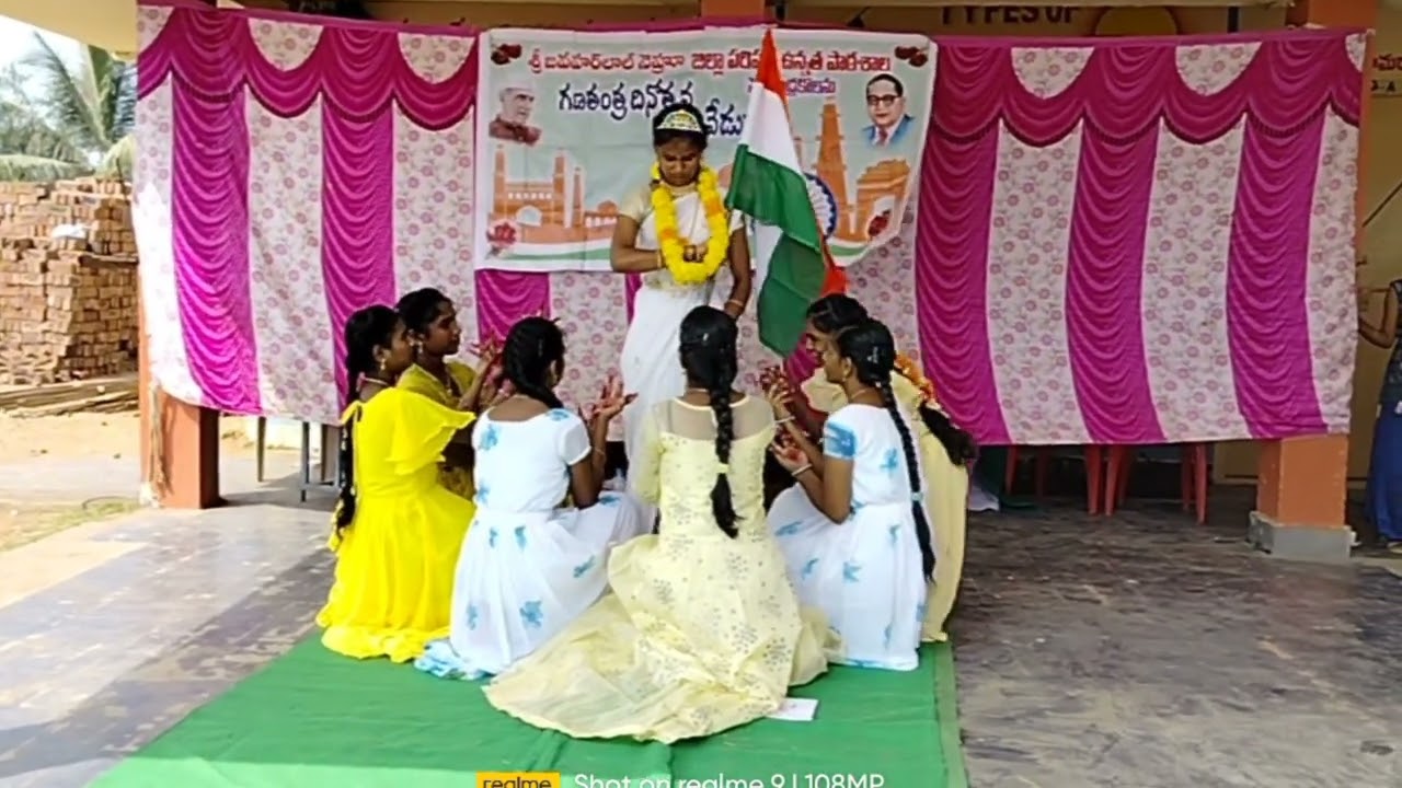 Telugu basha goppatanam song || Sjnzphs students || 