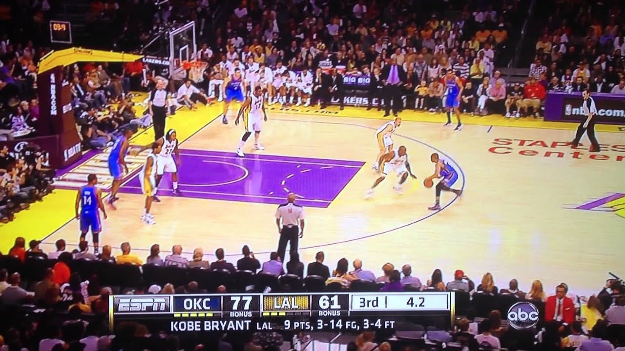 Kobe Bryant Sticks Russell Westbrook