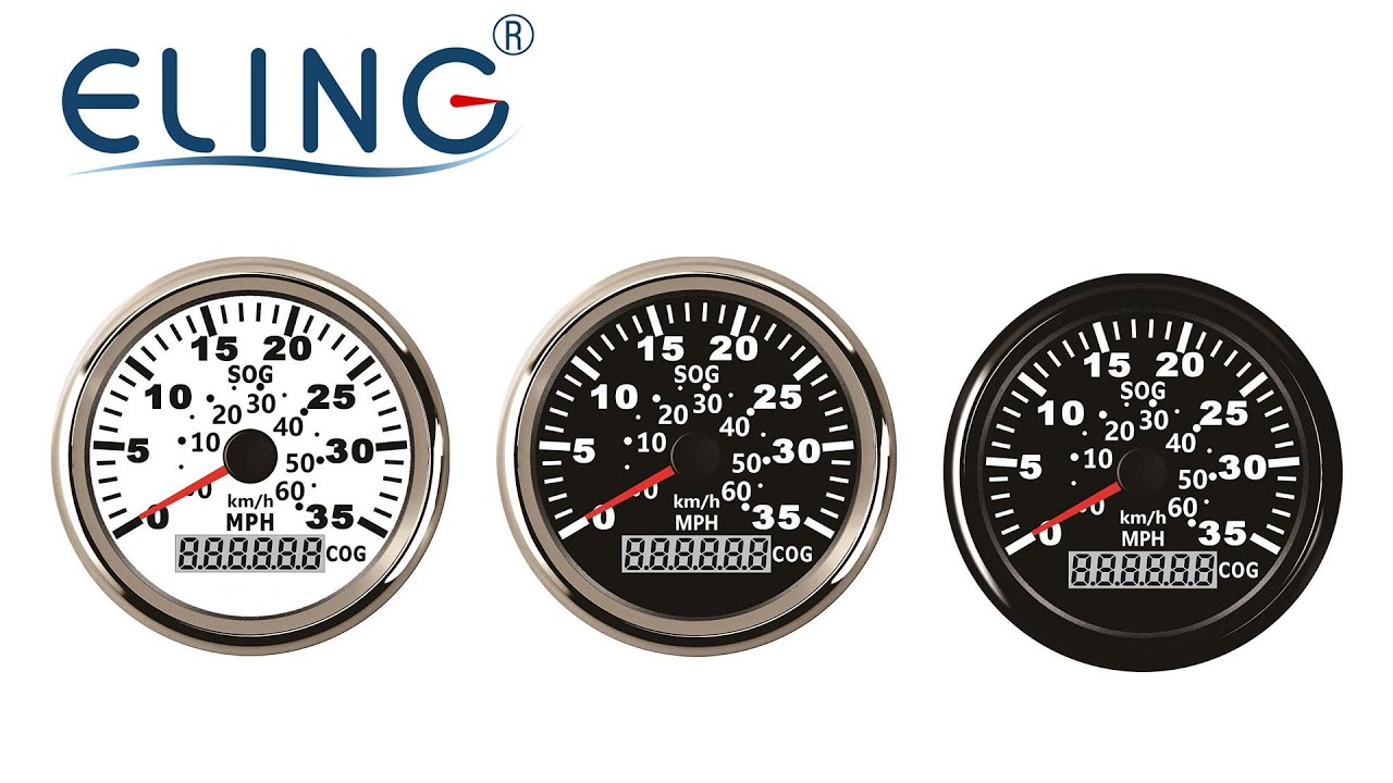 85mm 9-32V GPS Speedometer with COG for Car Boat with Red Backlight