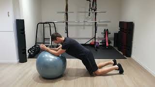 Swiss Ball Forward Roll