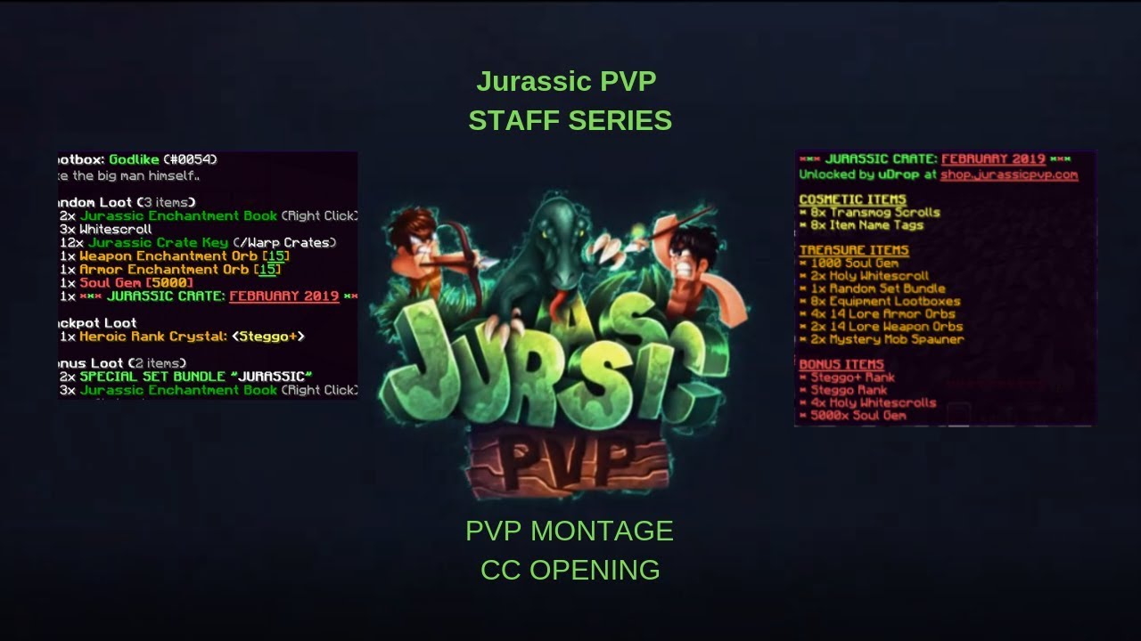 JurassicPVP Staff Series PVP MONTAGE (COSMICPVP)(COSMICTEST)