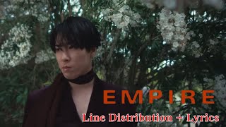 Snow Man [EMPIRE] Line Distribution + Lyrics 