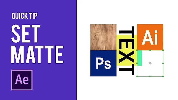 Mask Multiple Objects Without Duplicating (Set Matte) - Adobe After Effects