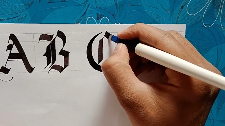 Calligraphy For Beginners :Calligraphy Alphabet |Blackletter