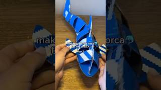 🐬🥹🦈 Making a baby ORCA for my wall 🪼 Cardboard Craft | DIY Shark Tutorial #cardboard #diy #craft