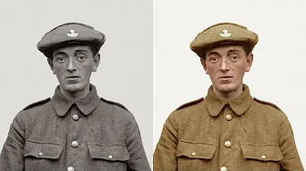 Colorizing an Old Photo of a World War 1 British Soldier