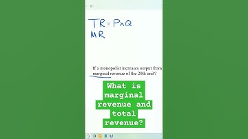 What is marginal revenue and total revenue? #economicsterm #marginalrevenue