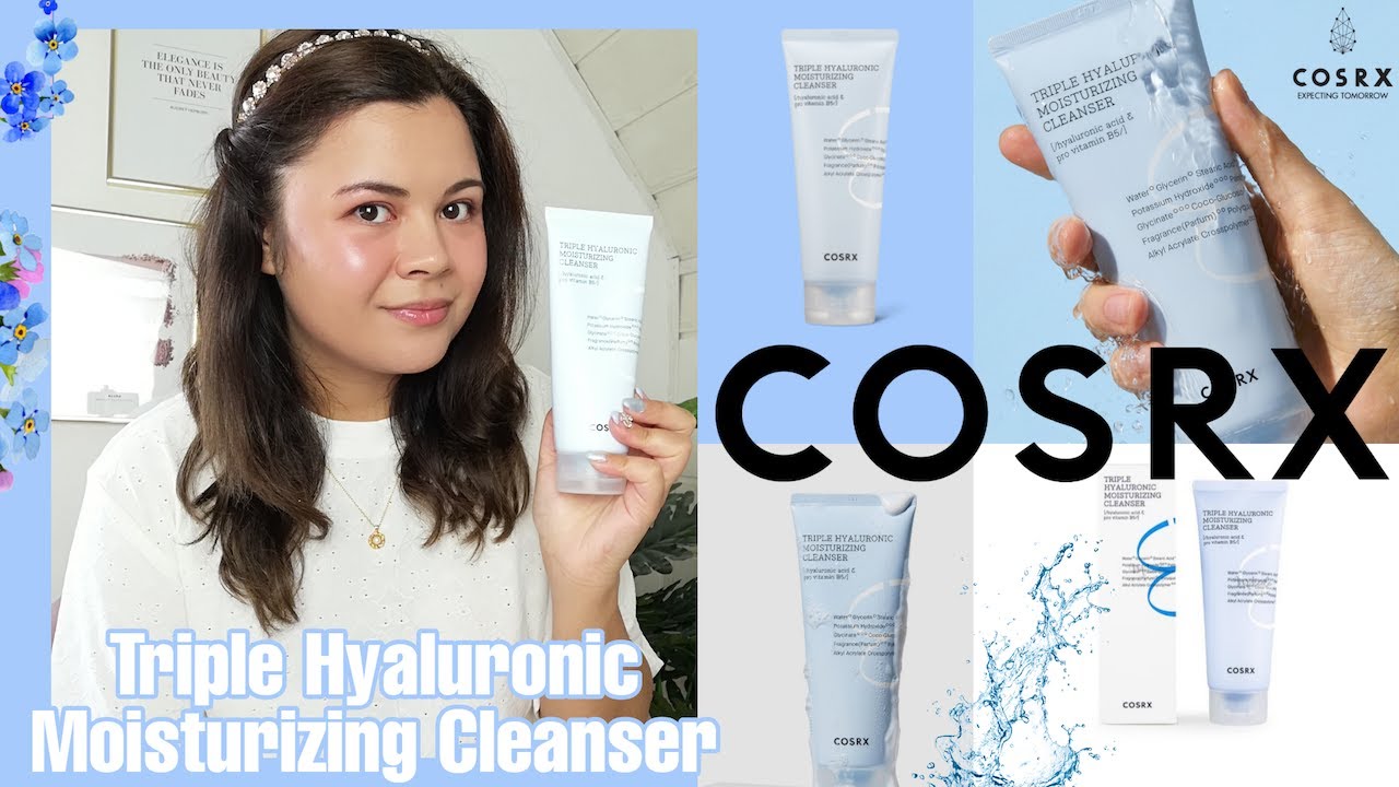 Cosrx Triple Hyaluronic Moisturizing Cleanser Review YouTube