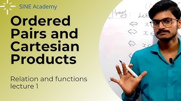 Cartesian product of sets || Ordered pair of sets || Relations and functions lecture 1