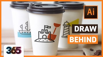 Draw Behind | Illustrator CC Tutorial #184/365