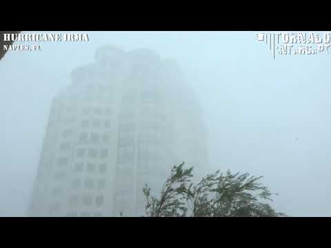 Hurricane Irma Eyewall Naples, FL (4K)