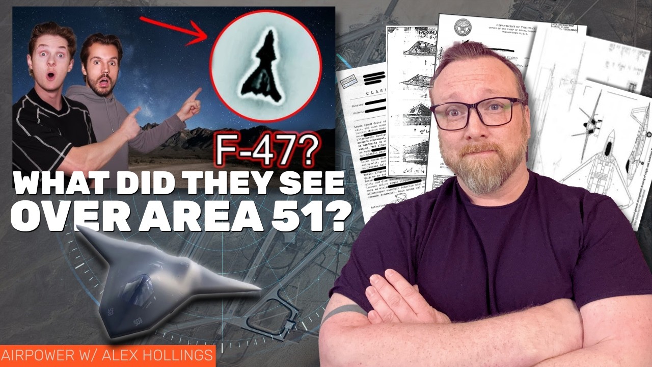 What was this MYSTERY AIRCRAFT over AREA 51?