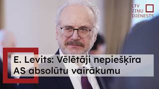 Eksprezidents Levits aicina “Apvienoto sarakstu” pārveidoties par vienotu partiju