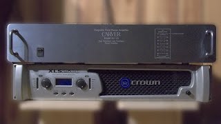 Carver M1.0t main amp w/ dbx 234 Crossover