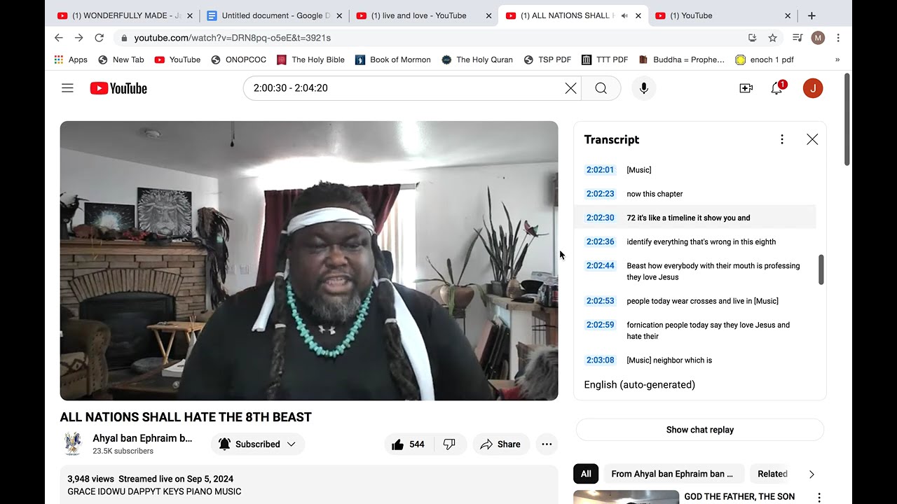 Let us be doers and not hearers only, DECEIVING YOUR OWNSELVES!!!