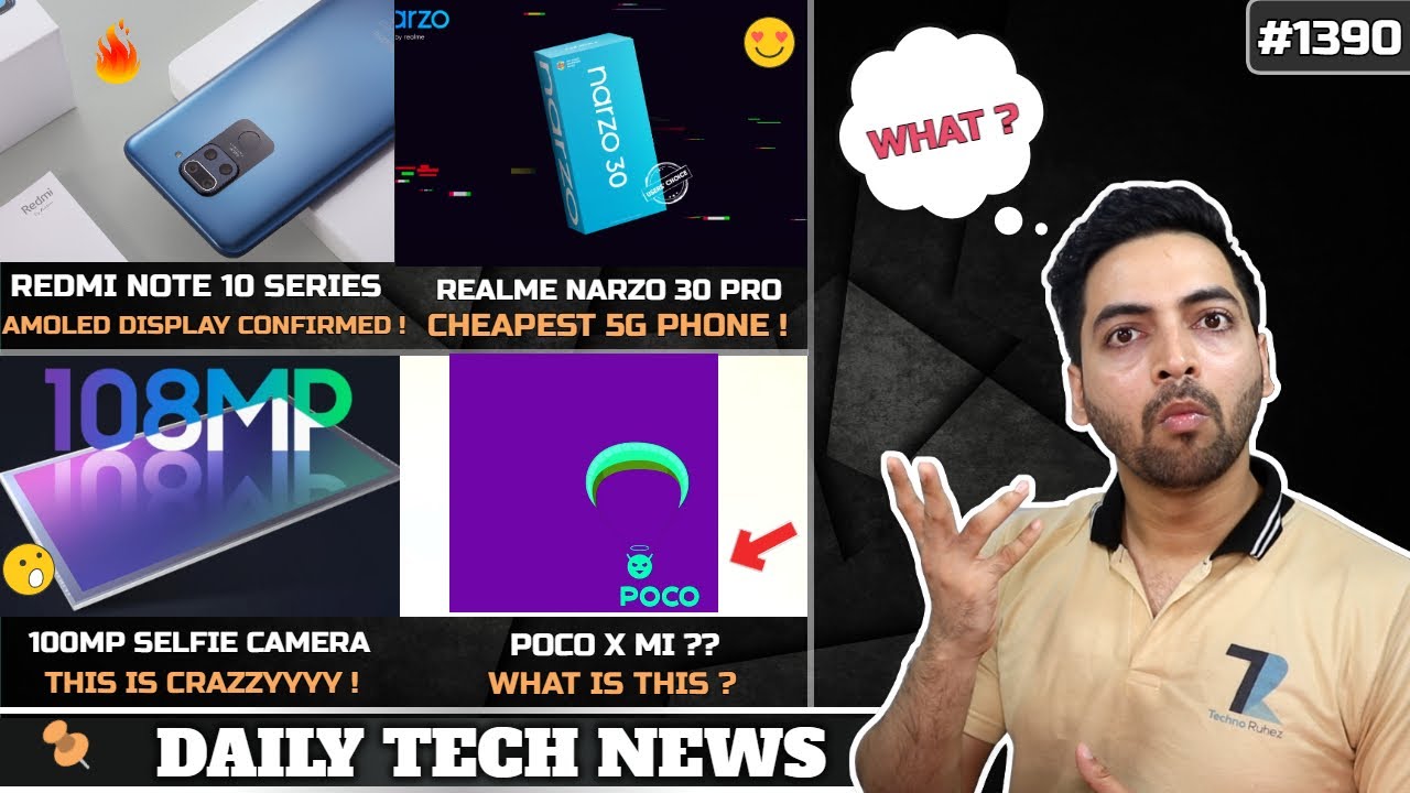 Redmi Note 10 Amoled Confirmed,POCO Mini,100MP Selfie Camera,Narzo 30 Pro Cheapest 5G,Karbonn K9 Max