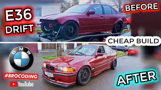 Building a BMW E36 Drift Car in 10 Minutes | #BROCODING