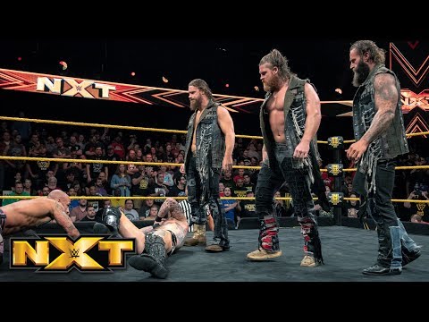 Forgotten Sons ambush Ricochet & Aleister Black after NXT goes off the air: Exclusive, Mar. 20, 2019