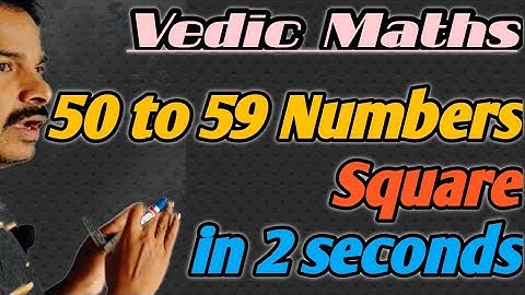 Square Short Trick | 50 to 59 Numbers Square in 2 Seconds | Vedic Maths Tricks by MyInd Maths