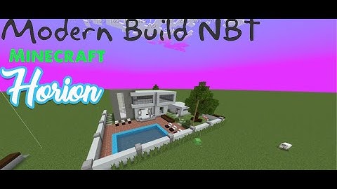 Brand NEW Instant Build Nbt for Horion.. Modern House Npc