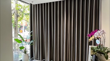 Rèm Cửa Màu Xám Phù Hợp Với Tường Màu Trắng Hoặc Màu Kem