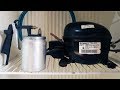 Compressor com motor de geladeira, rápido e fácil, para pintura, encher pneu etc.