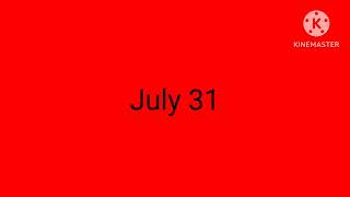 Days of 2026: July 31 🇺🇸