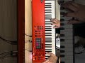 Layer de Piano com Órgão e Layer de Rhodes EP com Pad para Korg Vox Continental