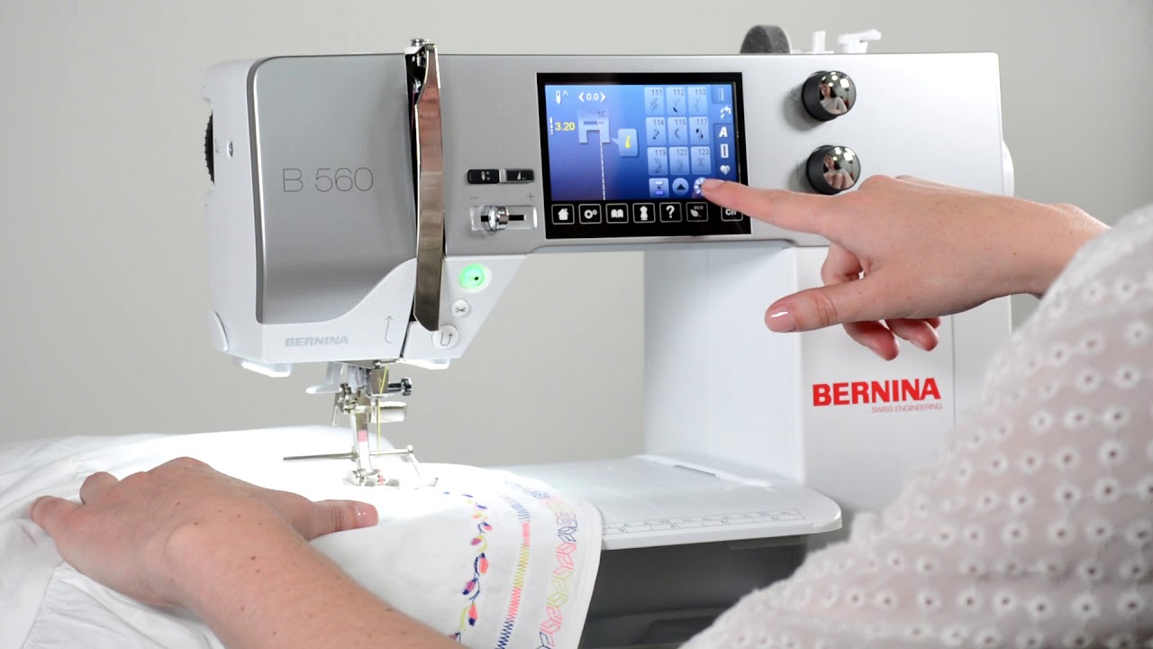 Bordadora y Máquina de coser Bernina560 curso de uso y manejo