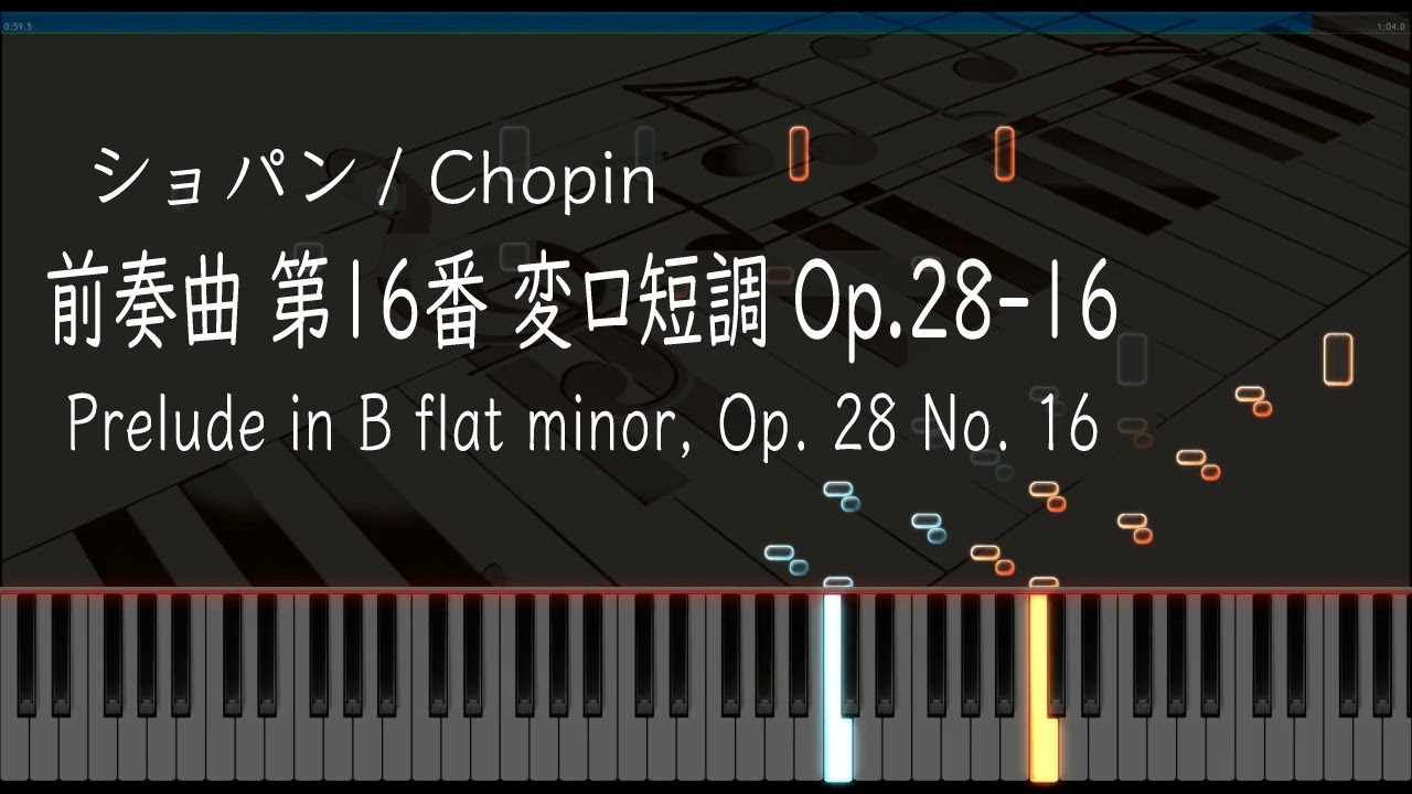 Chopin: 24 Preludes Op. 28 No. 16 in B flat minor [Piano] - YouTube