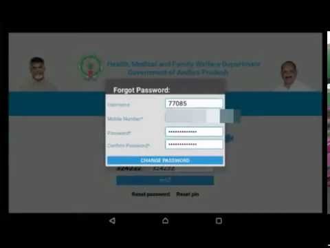 Mahila Master Health Checkup |MMHC App| Password resetting (Changing) @SureshChilamakuru