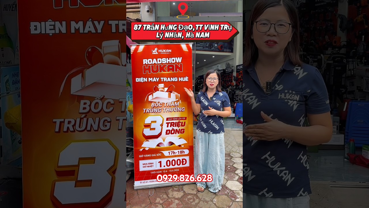 RoadShow Hukan tại Điện Máy Trang Huề #hukan #tools #cubomtv #xuhuong