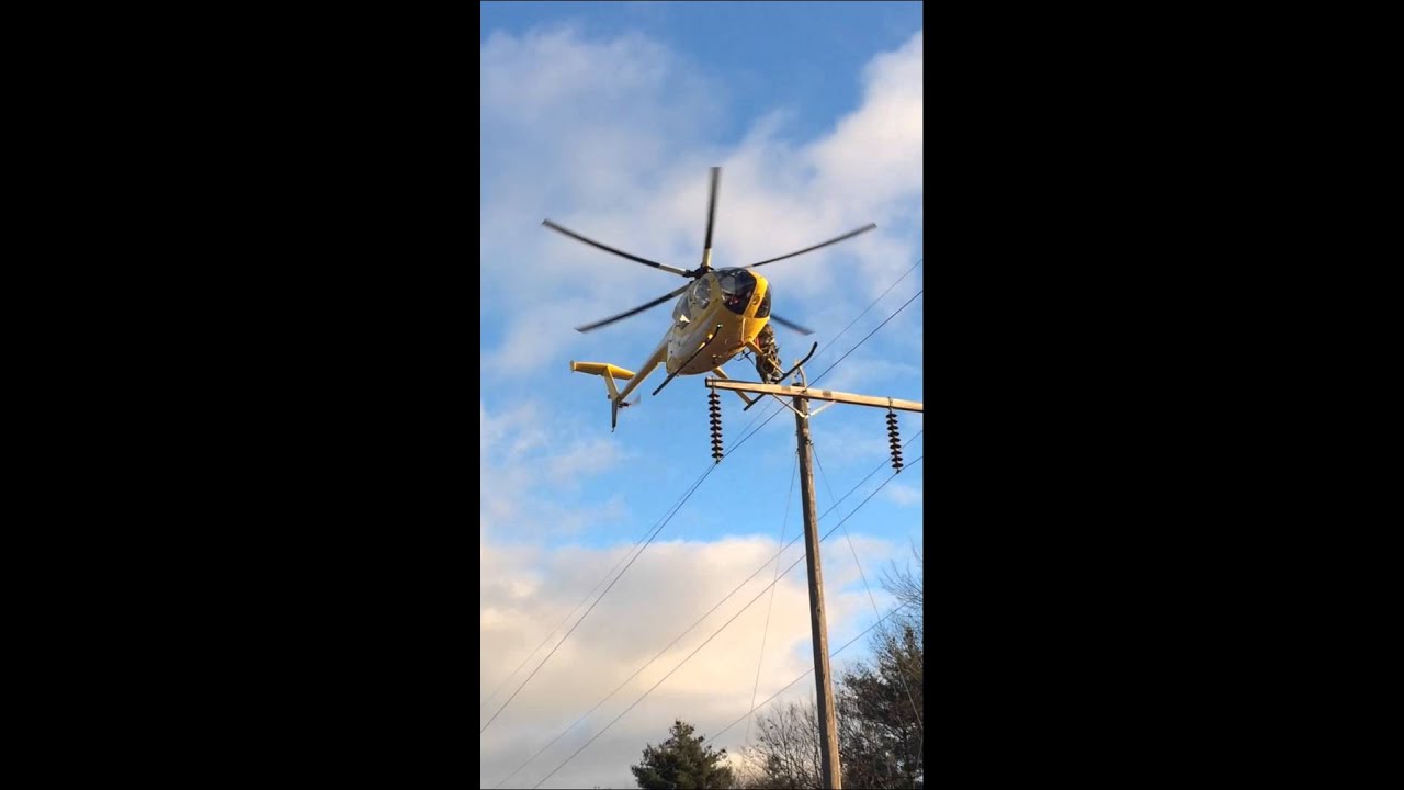 High Voltage Line Work by Helicopter YouTube