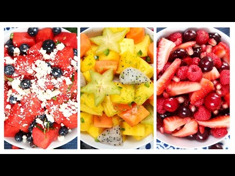 3 Healthy Fruit Salad Recipes!