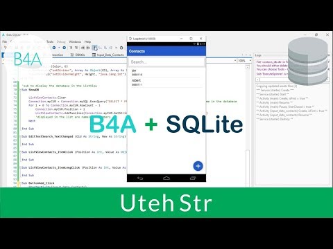 Basic4Android (B4A) | B4A with SQLite Database | Offline Database | Part 2