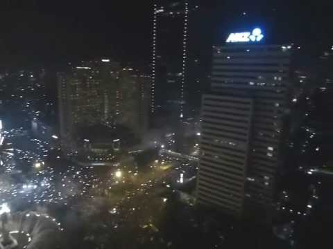 Kembang Api Tahun Baru Jakarta - Jakarta Fireworks New Years Eve 2013