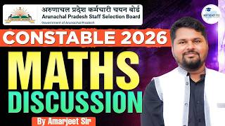 APSSB Constable I Uniformed Services Combined Examination 2026 I Maths Discussion by Amarjeet Sir